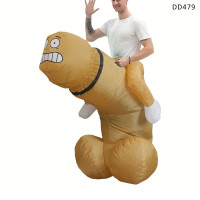 Надуваем весел парти костюм Голям Усмихнат П за възрастни - DD479